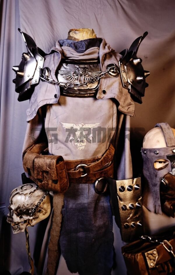 Warhammer 40K Darktide Zealot Cosplay Costume and Prop