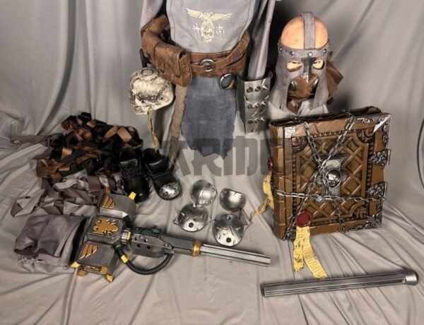 Warhammer 40K Darktide Zealot Cosplay Costume and Prop