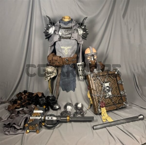 Warhammer 40K Darktide Zealot Cosplay Costume and Prop