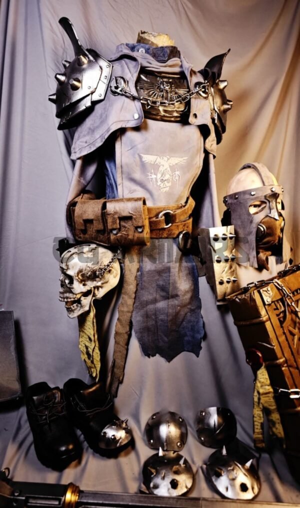 Warhammer 40K Darktide Zealot Cosplay Costume and Prop