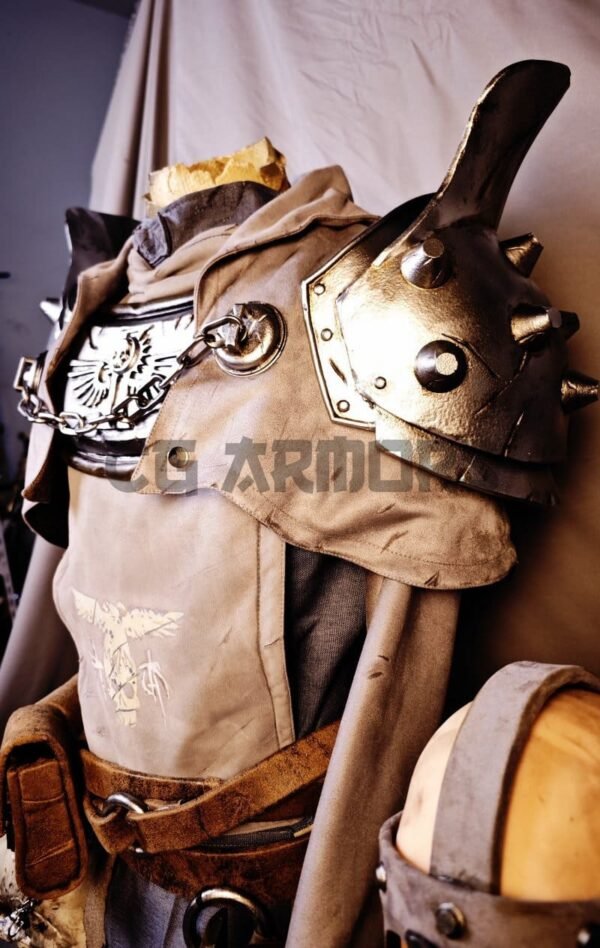 Warhammer 40K Darktide Zealot Cosplay Costume and Prop